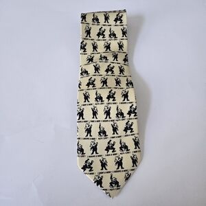 Museum Artifacts 100% Silk Tie " I Want a Raise, I deserve a Raise, #@% I Quit"